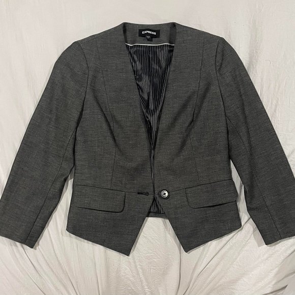 Express Grey Blazer - Picture 1 of 2